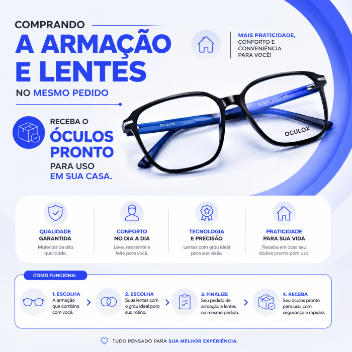 Armação + Lentes Armação + Lentes